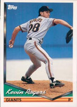 将图片加载到图库查看器,1994 TOPPS Kevin Rogers # 3 San Francisco Giants
