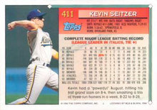Load image into Gallery viewer, 1994 Topps Kevin Seitzer # 411 Milwaukee Brewers