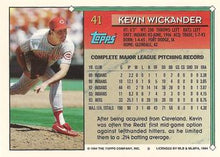将图片加载到图库查看器,1994 Topps Kevin Wickander # 41 Cincinnati Reds