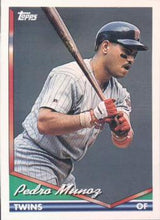 Load image into Gallery viewer, 1994 Topps Pedro Munoz # 459 Minnesota Twins