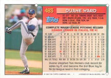 تحميل الصورة إلى عارض المعرض، 1994 Topps Duane Ward # 483 Toronto Blue Jays