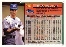 Load image into Gallery viewer, 1994 Topps Paul Molitor # 540 Toronto Blue Jays