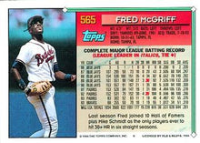 Load image into Gallery viewer, 1994 Topps Fred McGriff # 565 Atlanta Braves
