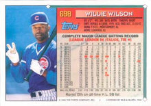 Load image into Gallery viewer, 1994 Topps Willie Wilson # 698 Chicago Cubs
