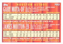 Load image into Gallery viewer, 1994 Topps Gary Mota / James Mouton CA, RC # 782 Houston Astros