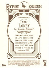 Load image into Gallery viewer, 2012 Topps Gypsy Queen James Loney # 38 Los Angeles Dodgers
