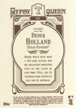 Load image into Gallery viewer, 2012 Topps Gypsy Queen Derek Holland # 47 Texas Rangers
