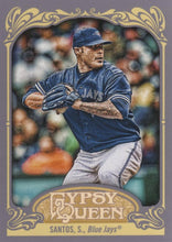 Load image into Gallery viewer, 2012 Topps Gypsy Queen Sergio Santos # 78 Toronto Blue Jays