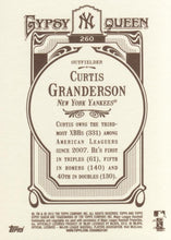 Load image into Gallery viewer, 2012 Topps Gypsy Queen Curtis Granderson # 260a New York Yankees