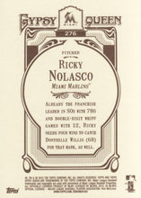Load image into Gallery viewer, 2012 Topps Gypsy Queen Ricky Nolasco # 276 Miami Marlins