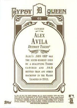 تحميل الصورة إلى عارض المعرض، 2012 Topps Gypsy Queen Alex Avila # 65 Detroit Tigers