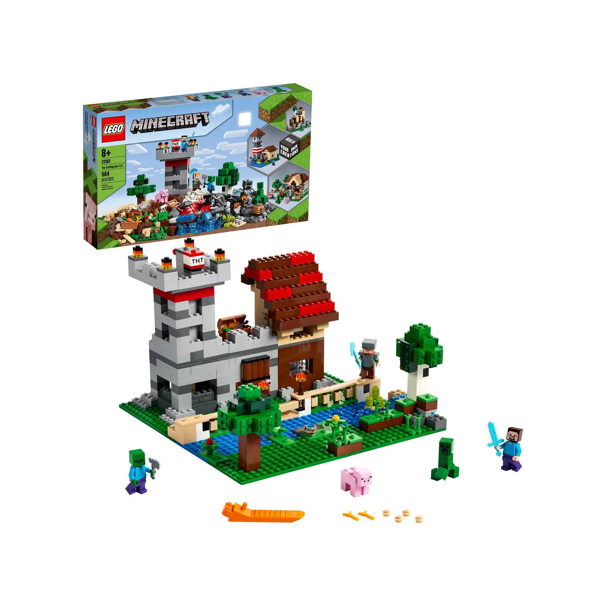 LEGO Minecraft The Crafting Box 3.0 21161 Minecraft Castle and