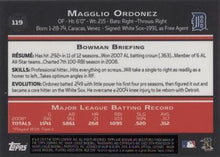 Load image into Gallery viewer, 2009 Bowman Chrome Magglio Ordonez #119 Detroit Tigers