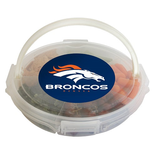 Denver Broncos Food Caddy with Lid walkoffamesports