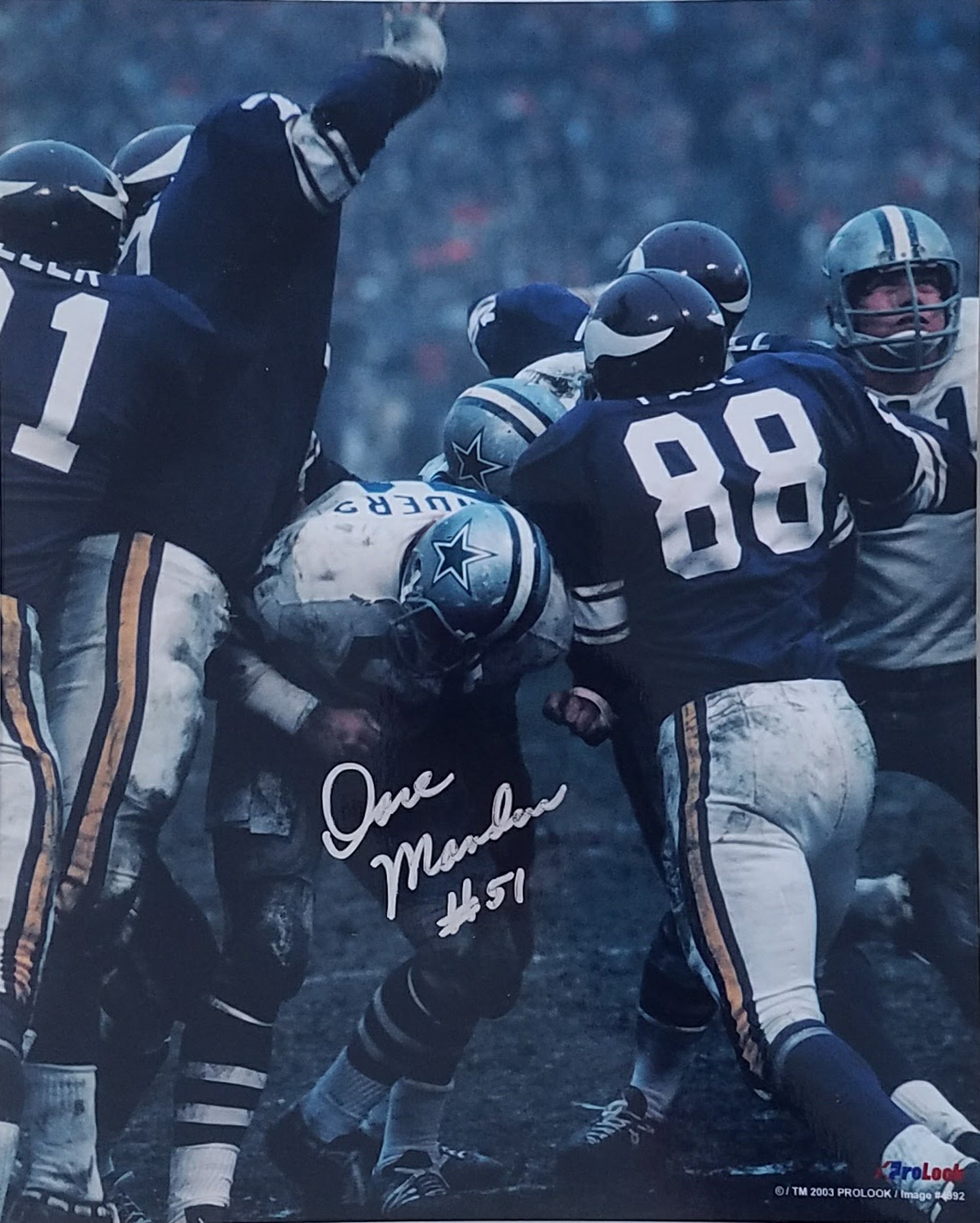 Dave Manders Signed Autographed 8X10 Photo Dallas Cowboys