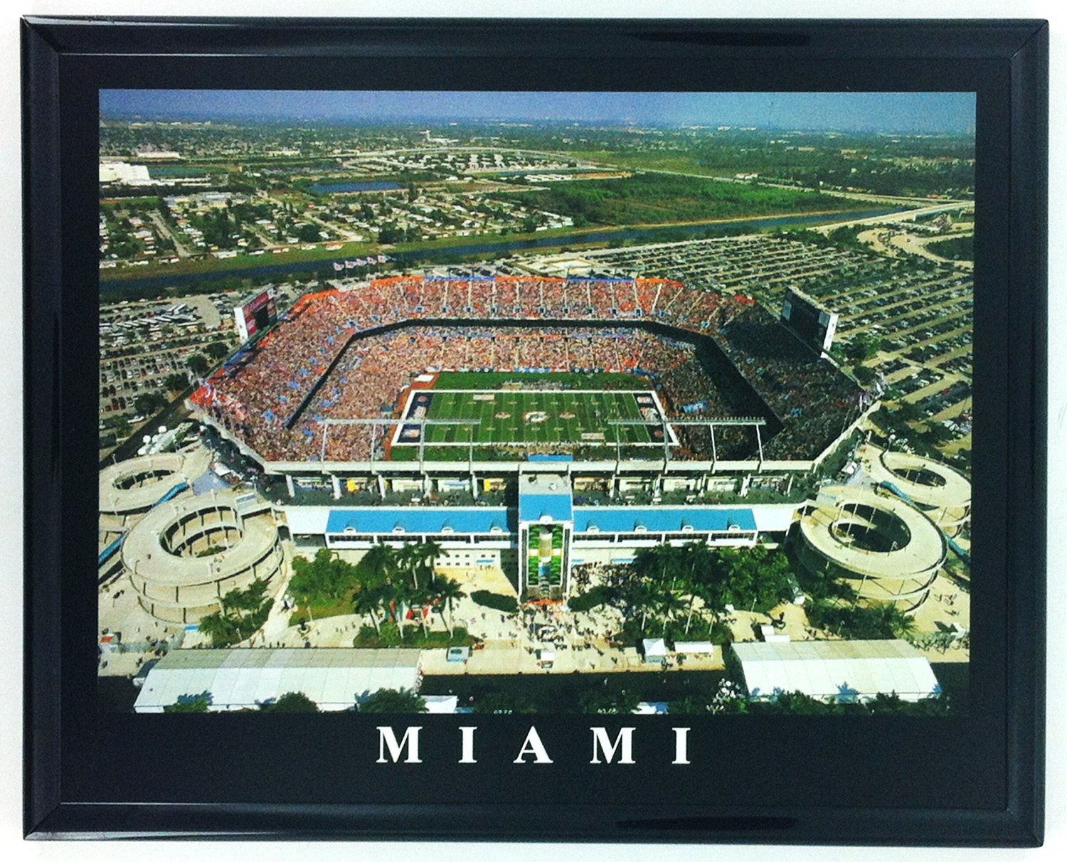 Miami Dolphins 'Pro Player Stadium' 8'x10' Poster Print - Framed –  walk-of-famesports