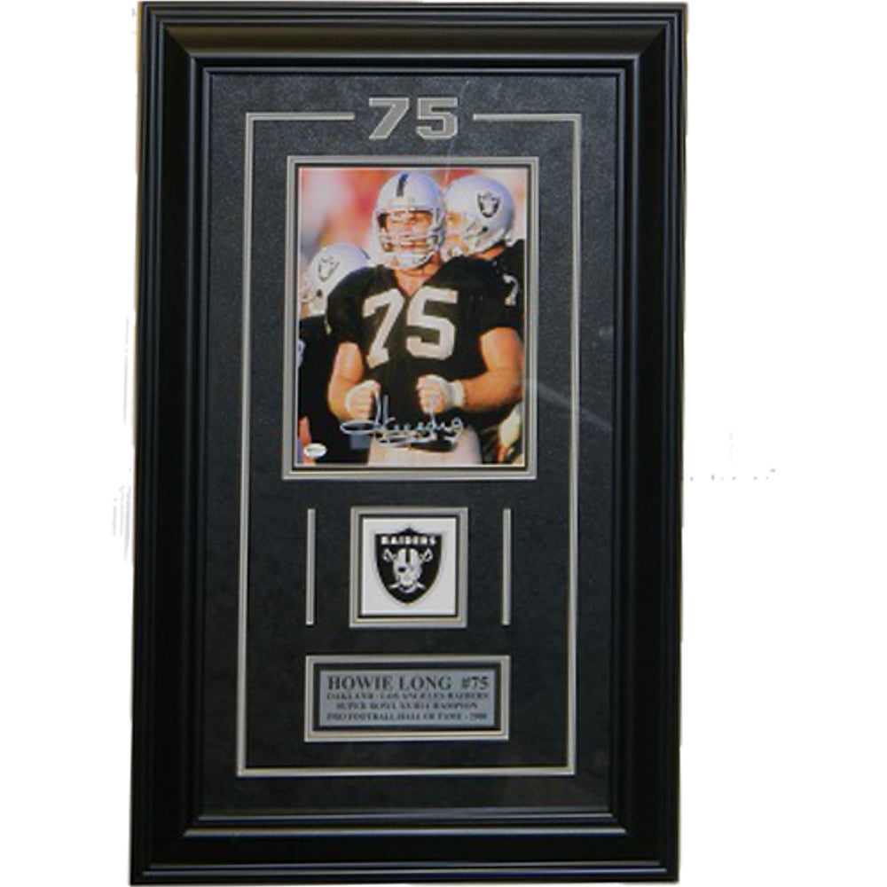 Howie Long Autographed and Framed Oakland Raiders Jersey