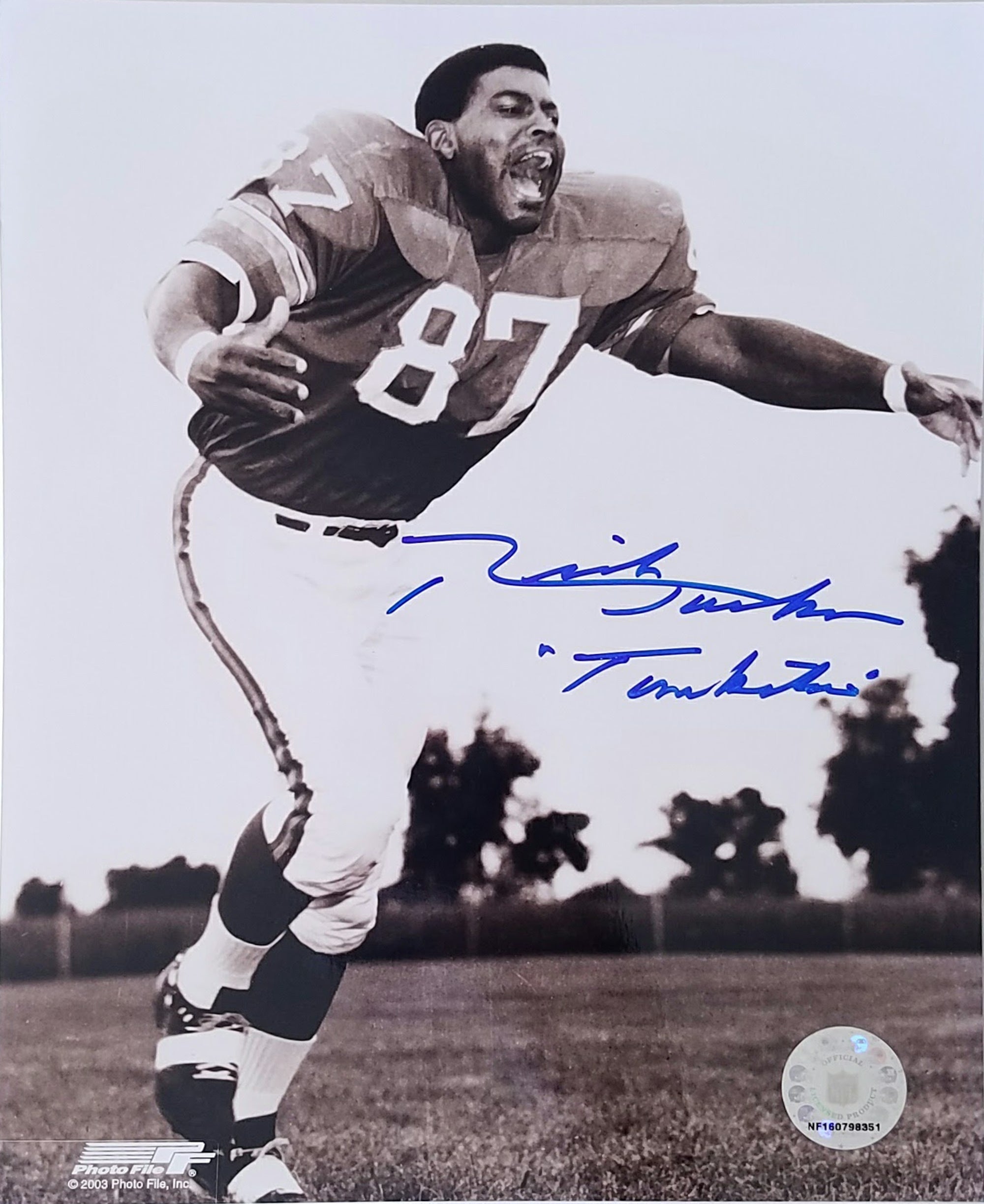 Autographed RICKEY JACKSON 8X10 New Orleans Saints photo - Main