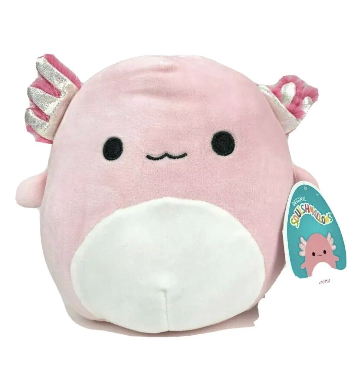 Squishmallows Official Kellytoys 3.5 Inch Archie the Pink Axolotl