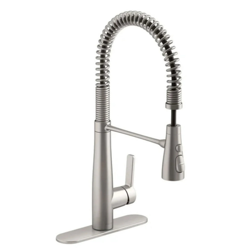 Kohler Vind Semi-Professional Pull-down Kitchen Sink Faucet Stainless Steel