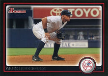 Load image into Gallery viewer, 2010 Bowman Alex Rodriguez #161 New York Yankees
