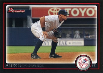 2010 Bowman Alex Rodriguez #161 New York Yankees