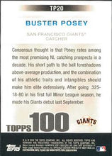 Load image into Gallery viewer, 2010 Bowman Topps 100 Prospects #TP20 - Buster Posey - San Francisco Giants
