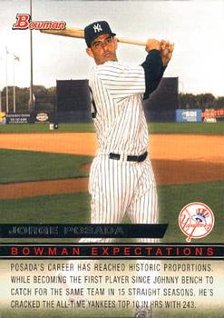 2010 Bowman Bowman Expectations #BE1 - Jorge Posada / Jesus Montero - New York Yankees