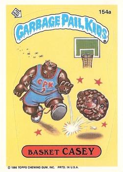 1986 Topps Garbage Pail Kids Series 4 #154a - Basket Casey