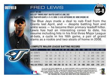 Load image into Gallery viewer, 2010 Topps Update Fred Lewis US-8 Toronto Blue Jays
