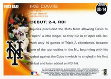 Load image into Gallery viewer, 2010 Topps Update Ike Davis RD US-14 New York Mets
