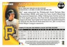 Load image into Gallery viewer, 2010 Topps Update Akinori Iwamura US-54 Pittsburgh Pirates
