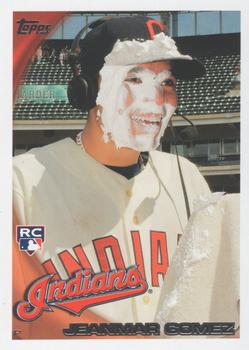 2010 Topps Update  #US-59 - Jeanmar Gomez Rookie SP, VAR Pie in the face Cleveland Indians