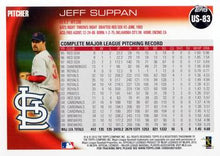 Load image into Gallery viewer, 2010 Topps Update Jeff Suppan US-83 St. Louis Cardinals
