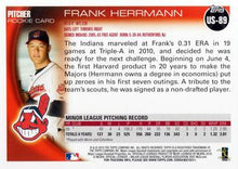 Load image into Gallery viewer, 2010 Topps Update Frank Herrmann RC US-89 Cleveland Indians
