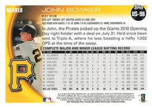 Load image into Gallery viewer, 2010 Topps Update John Bowker US-96 Pittsburgh Pirates
