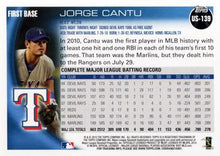 Load image into Gallery viewer, 2010 Topps Update Jorge Cantu US-139 Texas Rangers
