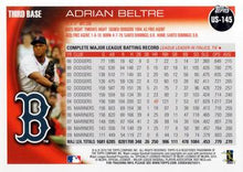 Load image into Gallery viewer, 2010 Topps Update Adrian Beltre US-145 Boston Red Sox
