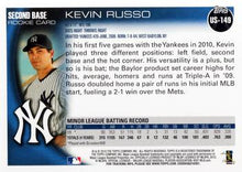 Load image into Gallery viewer, 2010 Topps Update Kevin Russo RC US-149 New York Yankees
