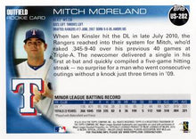Load image into Gallery viewer, 2010 Topps Update Mitch Moreland RC US-202 Texas Rangers

