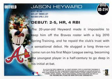 Load image into Gallery viewer, 2010 Topps Update Jason Heyward RD US-214 Atlanta Braves
