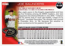 Load image into Gallery viewer, 2010 Topps Update Joe Saunders US-229 Arizona Diamondbacks
