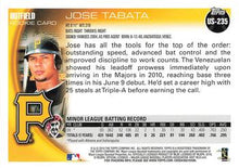 Load image into Gallery viewer, 2010 Topps Update Jose Tabata RC US-235 Pittsburgh Pirates
