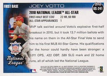 Load image into Gallery viewer, 2010 Topps Update Joey Votto AS US-241 Cincinnati Reds
