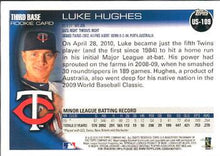 Load image into Gallery viewer, 2010 Topps Update Luke Hughes RC US-109 Minnesota Twins
