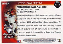 Load image into Gallery viewer, 2010 Topps Update Jose Bautista AS US-118 Toronto Blue Jays

