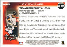 Load image into Gallery viewer, 2010 Topps Update Nick Swisher AS US-127 New York Yankees
