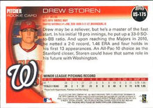 Load image into Gallery viewer, 2010 Topps Update Drew Storen RC US-175 Washington Nationals
