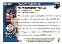 Load image into Gallery viewer, 2010 Topps Update David Wright AS US-180 New York Mets
