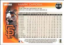 Load image into Gallery viewer, 2010 Topps Update Mark DeRosa US-195 San Francisco Giants
